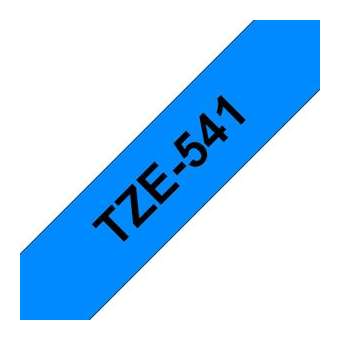 Ruban TZe541, 18mm Noir sur fond Bleu, Laminé, 8M|Brother france-BRTTZE541