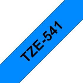 Ruban TZe541, 18mm Noir sur fond Bleu, Laminé, 8M|Brother france-BRTTZE541