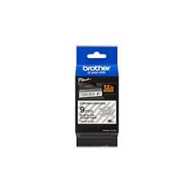 Ruban TZeS121, 9mm Noir sur fond Transparent, Laminé adhésif puissant, 8M|Brother france-BRTTZES121