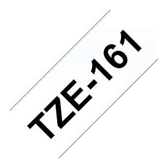 Ruban TZe161, 36mm Noir sur fond Transparent, Laminé, 8M|Brother france-BRTTZE161