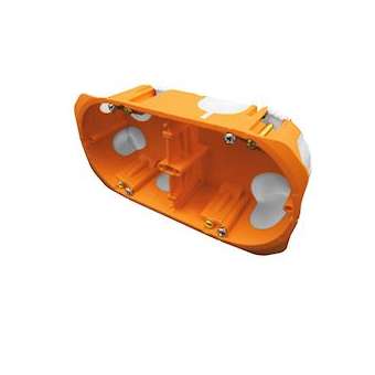 Boite d'encastrement multimateriaux BBC CAPRITHERM+ 2 Postes 40mm D67mm|Eaton Capri-CAP723200