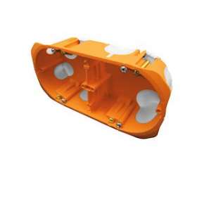 Boite d'encastrement multimateriaux BBC CAPRITHERM+ 2 Postes 40mm D67mm|Eaton Capri-CAP723200