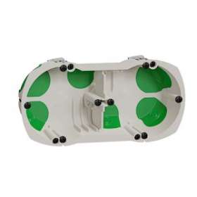 Multifix air, boîte étanche 2 postes entraxe 71mm, diam. 67 mm, prof. 40 mm|Schneider Electric-SCHIMT35000