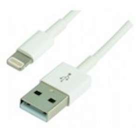 Cordon USB 2.0 A M/Lightning M - 480 Mbps - 2.4A - licence Apple MFI -blanc - 2m|Erard-EAD728336