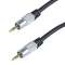 Cordon Jack 3.5 mm M/M - prises métal - OR - 15m