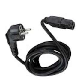 Cordon élec d'alim. - 1 fiche (2 P+T) M / prise IEC C15 F - gaine bakélite - 2m|Erard-EAD8533