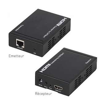 Extendeur HDMI sur IP - Full HD 1080p - réseau TCP/IP - déport de téléco - 80m|Erard-EAD727931