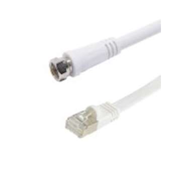 Cordon Balun actif F M / RJ45 M - impédance 100 en 75 Ohms - 0m70|Erard-EAD5480