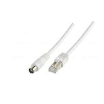 Cordon Balun actif TV 9.52 mm M / RJ45 M - impédance 100 en 75 Ohms - 0m70|Erard-EAD724980