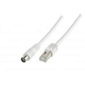 Cordon Balun actif TV 9.52 mm M / RJ45 M - impédance 100 en 75 Ohms - 0m70|Erard-EAD724980