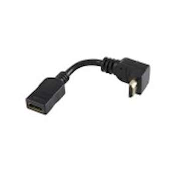 Adaptateur HDMI A coudé à 90DEG M/F - OR - 0m15|Erard-EAD7915