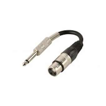 Adaptateur XLR 3 broches F / Jack 6.35mm M - Stéréo - 0m15|Erard-EAD907089