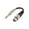 Adaptateur XLR 3 broches F / Jack 6.35mm M - Stéréo - 0m15|Erard-EAD907089