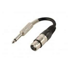 Adaptateur XLR 3 broches F / Jack 6.35mm M - Stéréo - 0m15|Erard-EAD907089