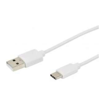 Cordon USB 2.0 - A M / C M - 3A - 480 mbps - blanc - 3m|Erard-EAD722445