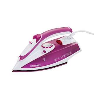 Fer vapeur, blanc/violet, 2400 W, 200 ml, pour le repassage à sec ou à vapeur|Severin france-EVEBA3243