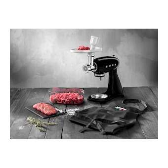 Robot sur socle Années 50 - Corps en aluminium coloré - Bol en acier inox poli|Smeg france-SMFSMF03BLEU