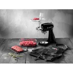 Robot sur socle Années 50 - Corps en aluminium coloré - Bol en acier inox poli|Smeg france-SMFSMF03BLEU