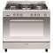 Cuisinière 90 x 60 cm inox - e-Cooker - Four gaz catalyse 109L - Gril électrique