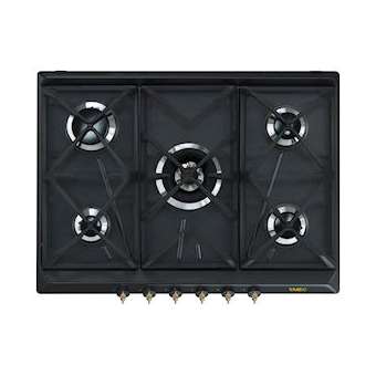 Table gaz 'Coloniale' - 70 cm - encastrement standard|Smeg france-SMFSRV876AOGH