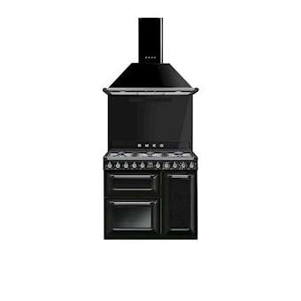 Centre de cuisson 'Victoria' - 90 cm|Smeg france-SMFTR93BL