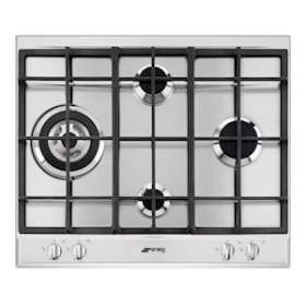 Table gaz 'Elementi' - 60 cm - 4 brûleurs gaz dont 1 ultra-rapide de 3,50 kW|Smeg france-SMFP261XGH