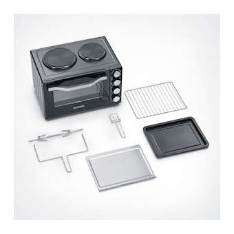 Mini four avec plaques de cuisson, 2500 W, 30 L, mini four 1500 W, 2 plaques|Severin france-EVETO2065