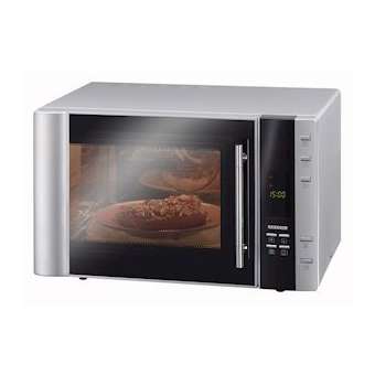 Micro-ondes/gril/ch.tournante, 900W, 30L, plateau D31,5 cm, corps en inox bross|Severin france-EVEMW7825