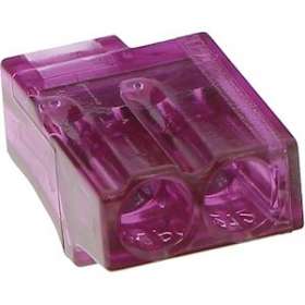 Borne de connexion CHRISTA'L 2 entrées violette (x 100)|Bizline-BIZ301402