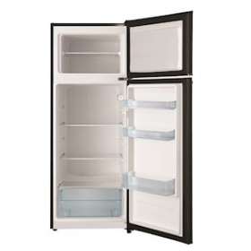 Réfrigérateur pose libre 2 portes 143 cm - 204 L (164 + 40) - 4 clayettes verre|Airlux-ALXGRF210BK