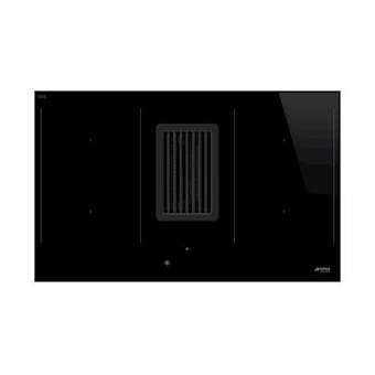 Table induction avec hotte intégrée - 80 cm - 4 foyers - 2 Multizone|Smeg france-SMFHOBD482D