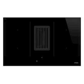 Table induction avec hotte intégrée - 80 cm - 4 foyers - 2 Multizone|Smeg france-SMFHOBD482D