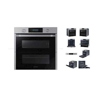 75 L - Dual Cook Flex- Multifonctions pyrolyse -Rail télescopique - 1 lèchefrite|Samsung blanc-S3GNV75N5671RS
