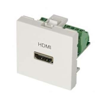 Plastron 2 modules - HDMI F/20 borniers à vis - Full HD - LEGRAND - 45x45 mm|Erard-EAD2801