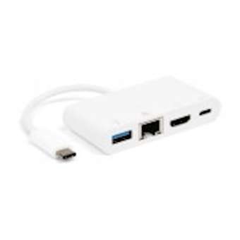 Convertisseur USB 3.2 gen 1 - C M vers HDMI F + USBC F + USBA F + RJ45 F - 15cm|Erard-EAD722485