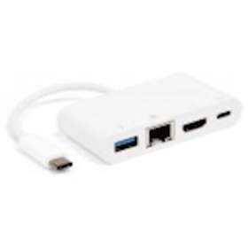 Convertisseur USB 3.2 gen 1 - C M vers HDMI F + USBC F + USBA F + RJ45 F - 15cm|Erard-EAD722485