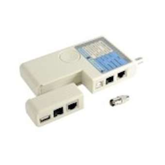 Testeur de câbles RJ11 / RJ45 / BNC / USB A / USB B - affichage LED|Erard-EAD2499