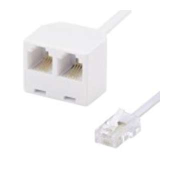 Adaptateur 2 x RJ11 F / RJ45 M - pour doubler une ligne téléphonique - 0m10|Erard-EAD3788