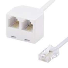 Adaptateur 2 x RJ11 F / RJ45 M - pour doubler une ligne téléphonique - 0m10|Erard-EAD3788