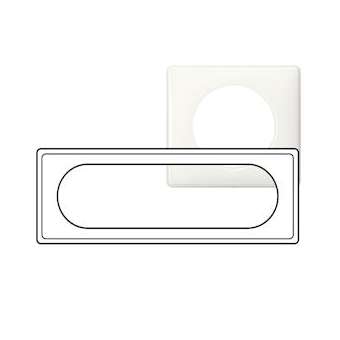 Plaque Céliane Laqué 6 à 8 modules - finition Blanc|Legrand-LEG066636