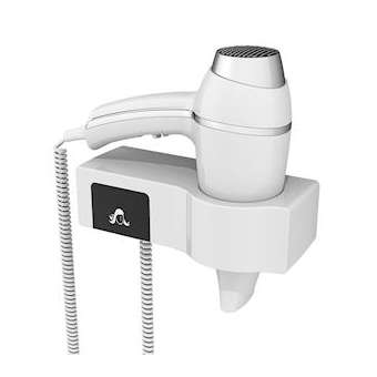 Sèche-Cheveux ALTEO blanc + support base|JVD-JVD8221175