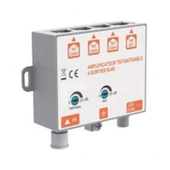 Amplificateur - convertisseur TV-SAT / RJ45 - 1 x 4|Erard-EAD724924
