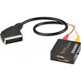 Convertisseur Péritel M ou 3 RCA F vers HDMI F + Jack 3.5 mm F - 0m50|Erard-EAD726621