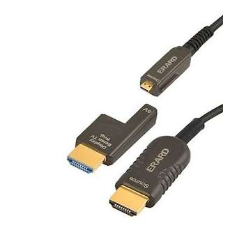 Cordon AOC HDMI A M/M + adap HDMI D F/ A M- UHD 4K/60ips HDR 4:4:4 - OR - 30m|Erard-EAD726821