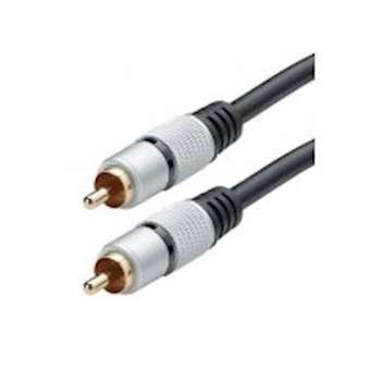 Cordon 1 RCA vidéo numérique M/M - prises métal - OR - 15m|Erard-EAD7007