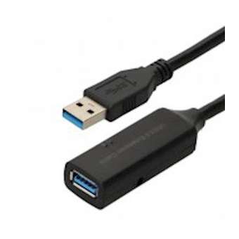 Cordon USB 3.2 gen 1 - A M/F amplfié - 5gbps - auto-alimenté - noir - 5m|Erard-EAD722435
