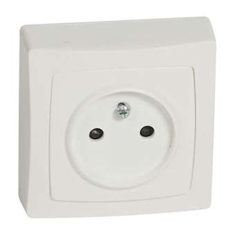 Prise 2P avec éclips de protection Appareillage saillie complet - blanc|Legrand-LEG086022