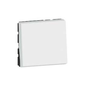 Interrupteur ou va-et-vient 10AX 250V~ Mosaic Easy-Led 2 modules - blanc|Legrand-LEG077011L