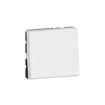 Interrupteur ou va-et-vient 10AX 250V~ Mosaic Easy-Led 2 modules - blanc|Legrand-LEG077011L