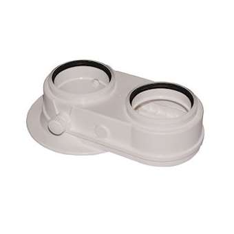 Adaptateur biflux D 60/100 mm sur 2 x 80 mm|De Dietrich-DDQ100005825